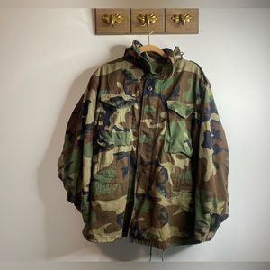 Authentic Vietnam Era US ARMY lined camo military issue cold weather